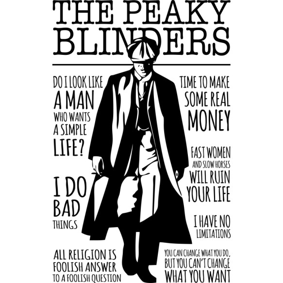 Peaky Blinders - Thomas Shelby Birmingham bandája Pólók, Pulóverek, Bögrék - Sorozatos