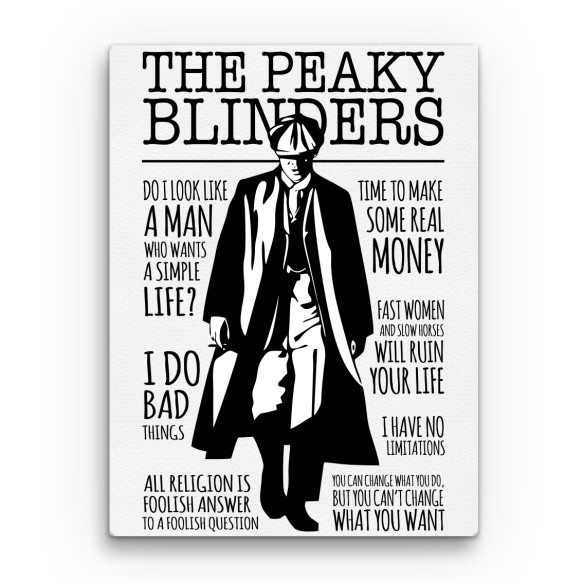 Peaky Blinders - Thomas Shelby Birmingham bandája Vászonkép - Sorozatos