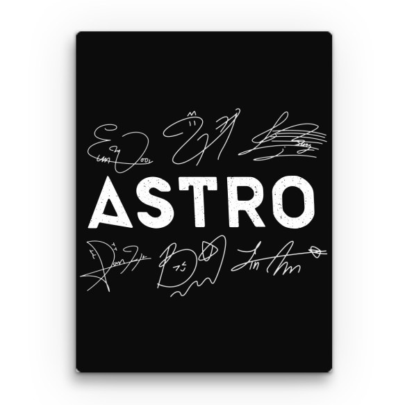 Astro signatures K-Pop Vászonkép - K-Pop