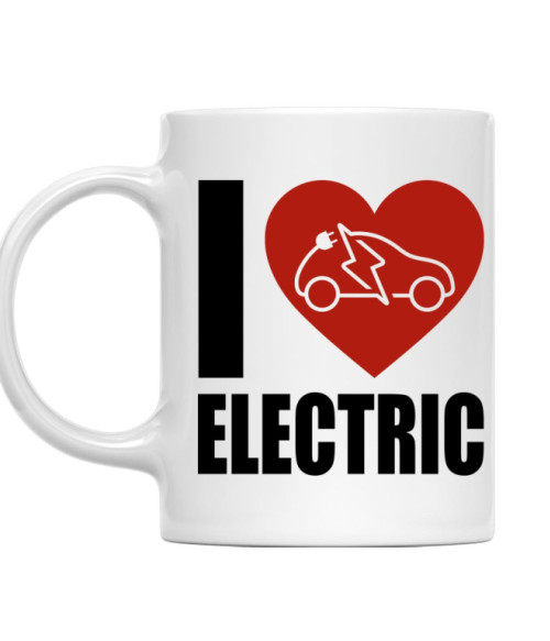 I Love Electric Cars Elektromos autó Bögre - Járművek