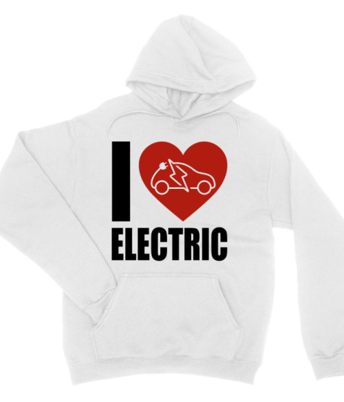 I Love Electric Cars Elektromos autó Pulóver - Járművek