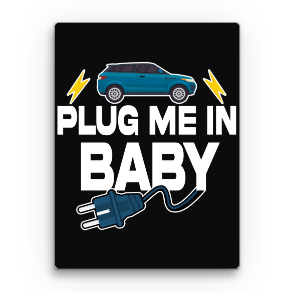Plug me in baby Elektromos autó Vászonkép - Járművek