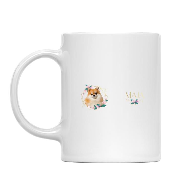 My pet with gold flower frame - Mylife Plus