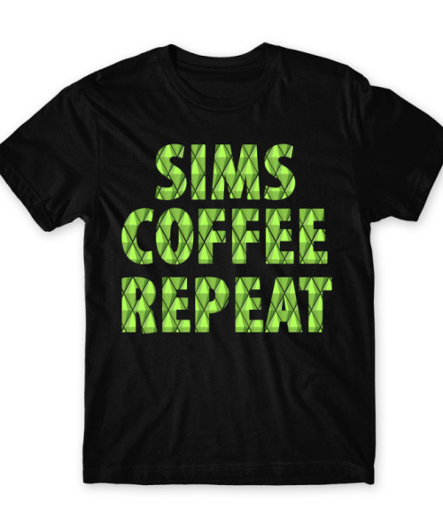 Sims coffee repeat The Sims Férfi Póló - The Sims