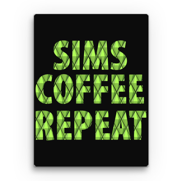 Sims coffee repeat The Sims Vászonkép - The Sims