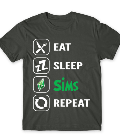 Sims Repeat The Sims Férfi Póló - The Sims