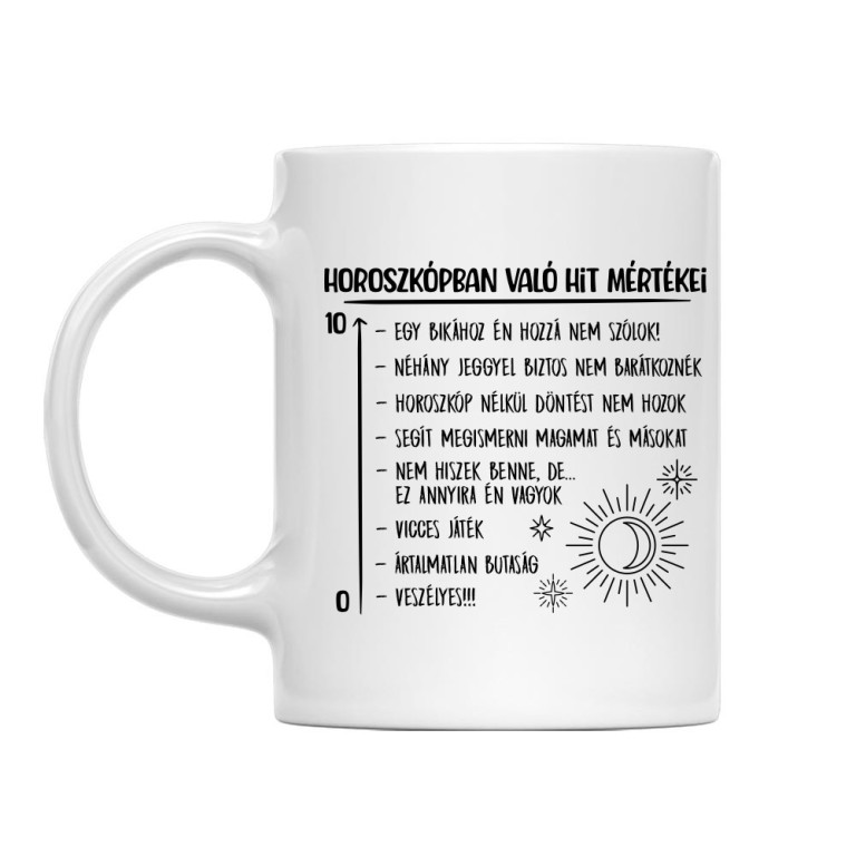 A horoszkóban való hit - Bögre
