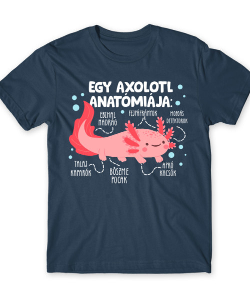Egy axolotl anatómiája Axolotl Póló - Axolotl