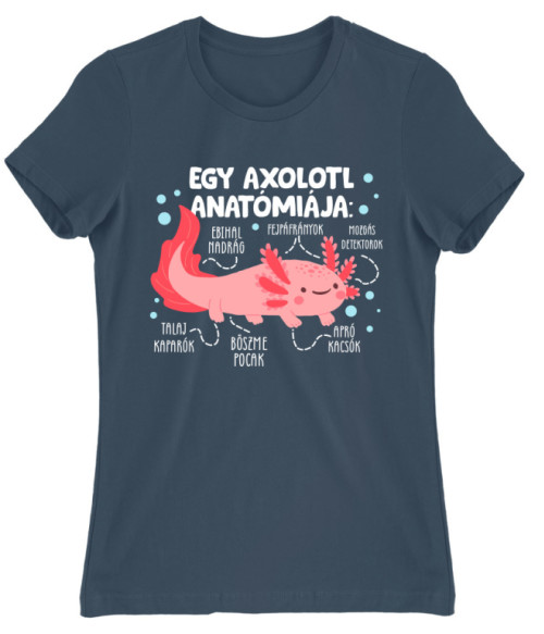 Egy axolotl anatómiája Axolotl Női Póló - Axolotl