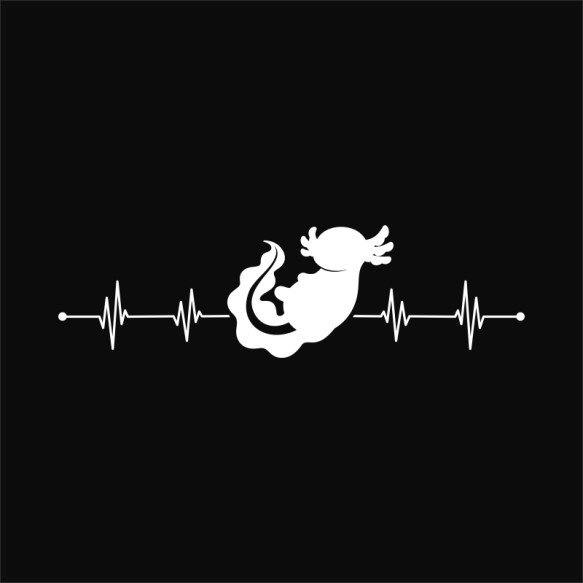 Axolotl heartbeat Axolotl Pólók, Pulóverek, Bögrék - Axolotl