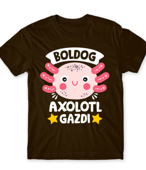 Boldog axolotl gazdi Axolotl Póló - Axolotl