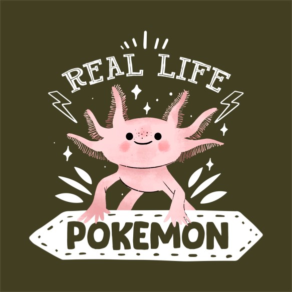 Real life pokemon Axolotl Pólók, Pulóverek, Bögrék - Axolotl