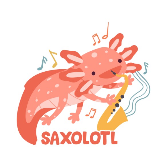 Saxolotl Axolotl Pólók, Pulóverek, Bögrék - Axolotl
