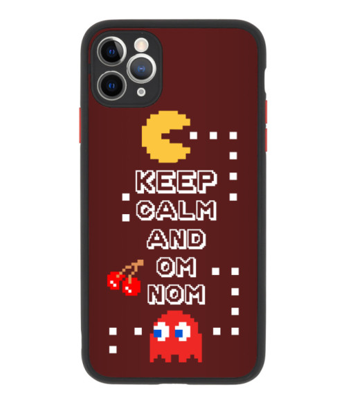 Keep kalm and om nom apple Telefontok - Pac man