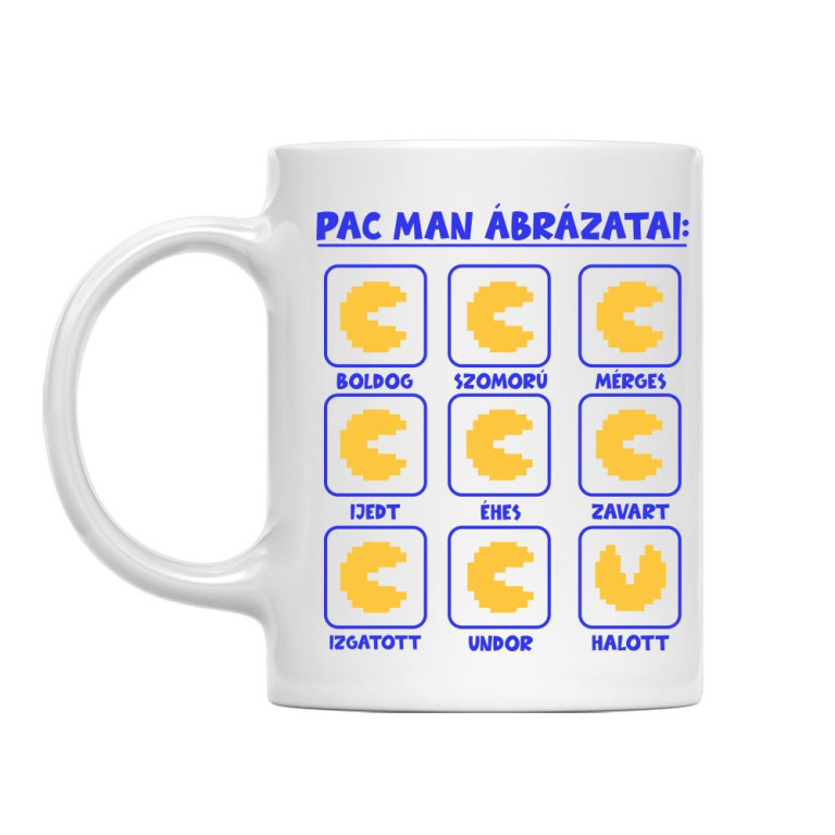 Pack man ábrázatai - Bögre