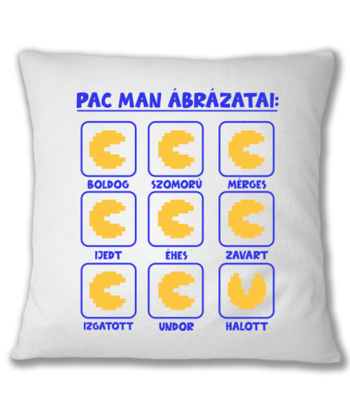 Pack man ábrázatai Pac man Párnahuzat - Pac man