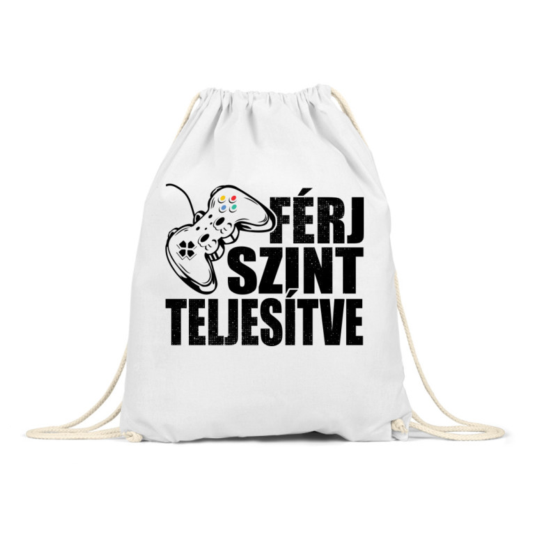 Férj szint teljesítve - Tornazsák