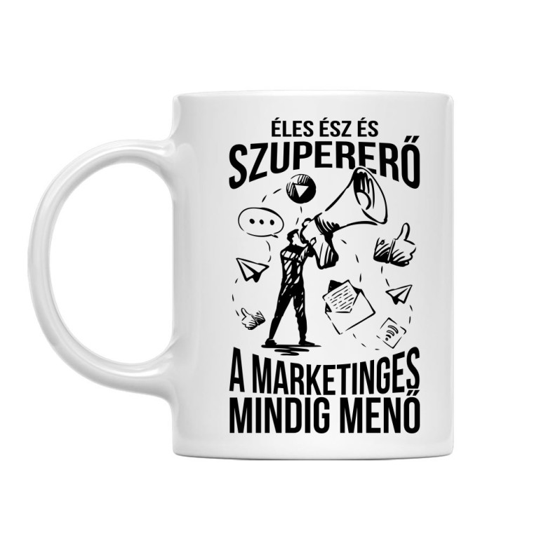 A marketinges mindig menő - Bögre