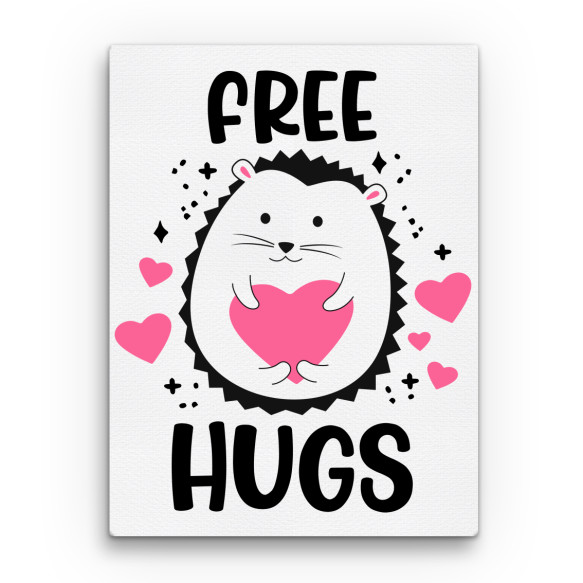 Free hugs - hedgehog Sünis Vászonkép - Sünis