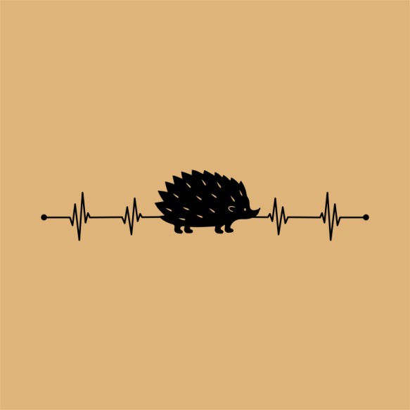 Hedgehog heartbeat Sünis Sünis Sünis Pólók, Pulóverek, Bögrék - Sünis