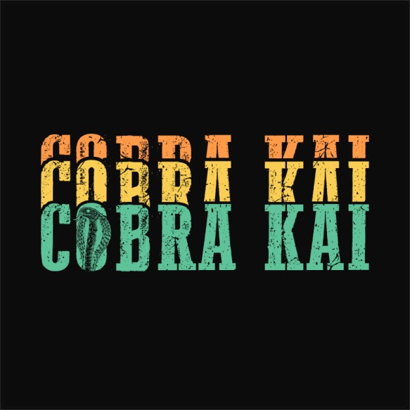 Cobra Kai text Cobra Kai Cobra Kai Cobra Kai Pólók, Pulóverek, Bögrék - Sorozatos