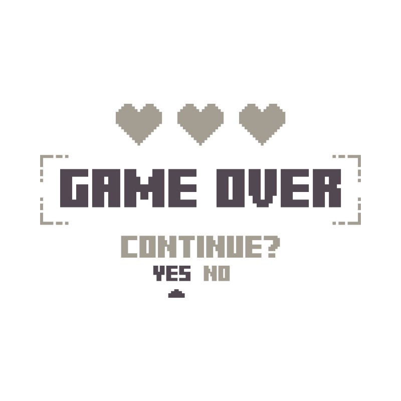 Game Over - Continue? - Design preview