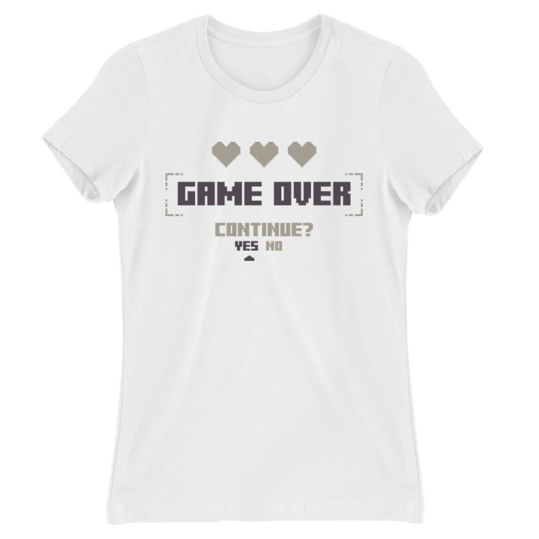 Game Over - Continue? - Női Póló