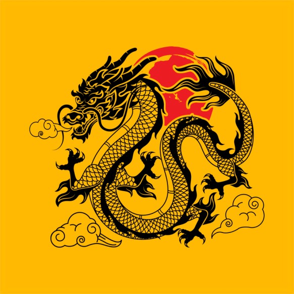 Kínai sárkány Ázsia Pólók, Pulóverek, Bögrék - Stílus