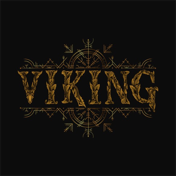 Floral viking sign Viking Pólók, Pulóverek, Bögrék - Viking
