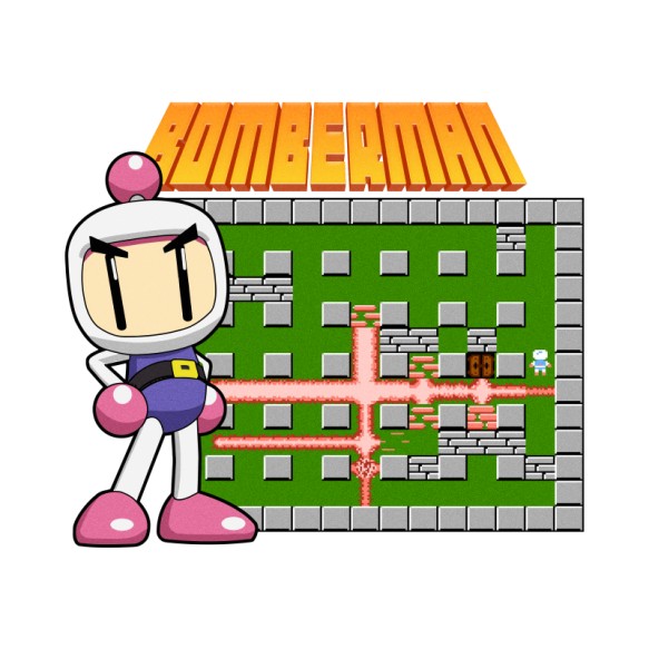 Bomberman Retro gaming Pólók, Pulóverek, Bögrék - Retro gaming