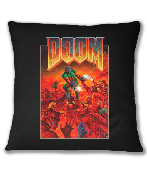 Doom poster Retro gaming Párnahuzat - Retro gaming