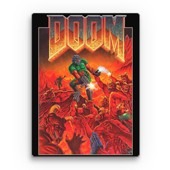 Doom poster Retro gaming Vászonkép - Retro gaming