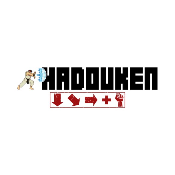 Hadouken Retro gaming Pólók, Pulóverek, Bögrék - Retro gaming