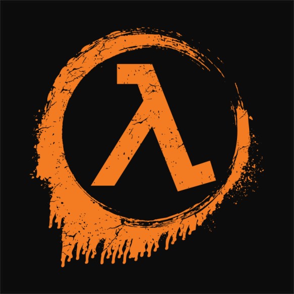Half Life logo Retro gaming Pólók, Pulóverek, Bögrék - Retro gaming