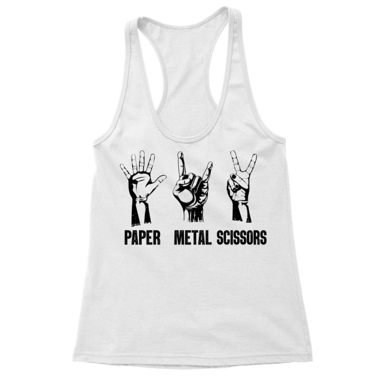 Paper, metal, scrissors