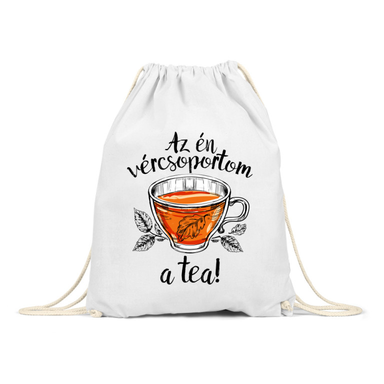Az én vércsoportom a tea - Tornazsák