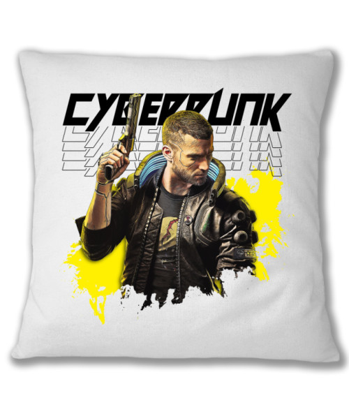 Cyberpunk V Cyberpunk 2077 Párnahuzat - Gaming