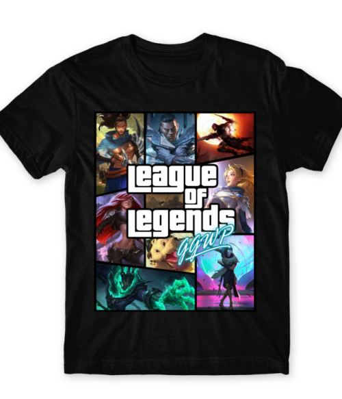 League os Legends GTA League of Legends Férfi Póló - League of Legends