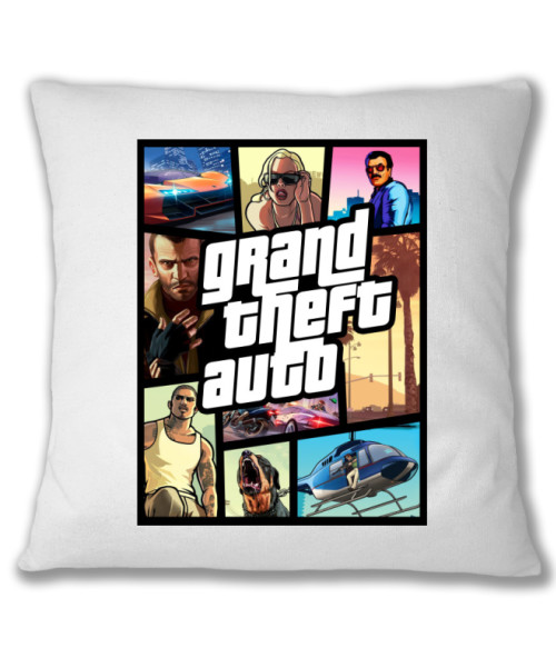 GTA Poszter Grand Theft Auto Párnahuzat - Grand Theft Auto