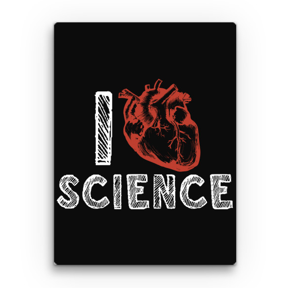 I love science - human heart Tudományos Vászonkép - Tudományos