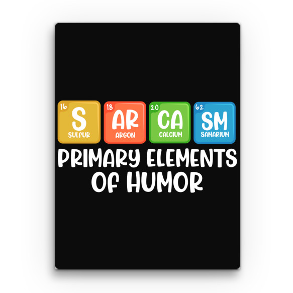 Primary elements of humor Tudományos Vászonkép - Tudományos