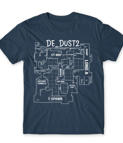 Dust 2 blueprint Counter Strike Póló - Gaming
