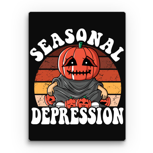 Seasonal depression pumpkin Szezonális depresszió Vászonkép - Szezonális depresszió