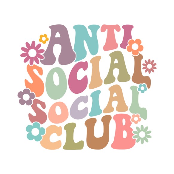 Anti social social club - Groovy Antiszociális Antiszociális Antiszociális Pólók, Pulóverek, Bögrék - Személyiség