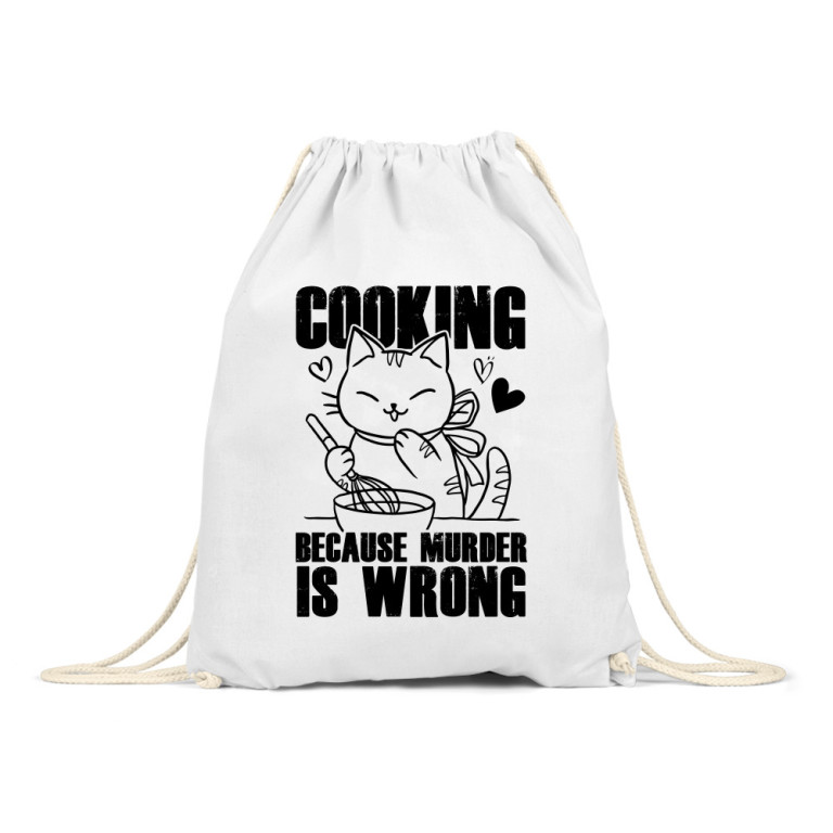 Cooking because murder is wrong