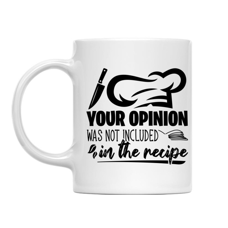 Your opinion wasn't included in the recipe