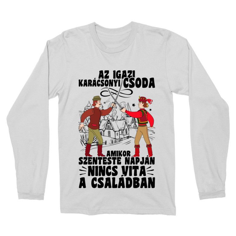 Az igazi karácsonyi csoda - Férfi Hosszúujjú Póló