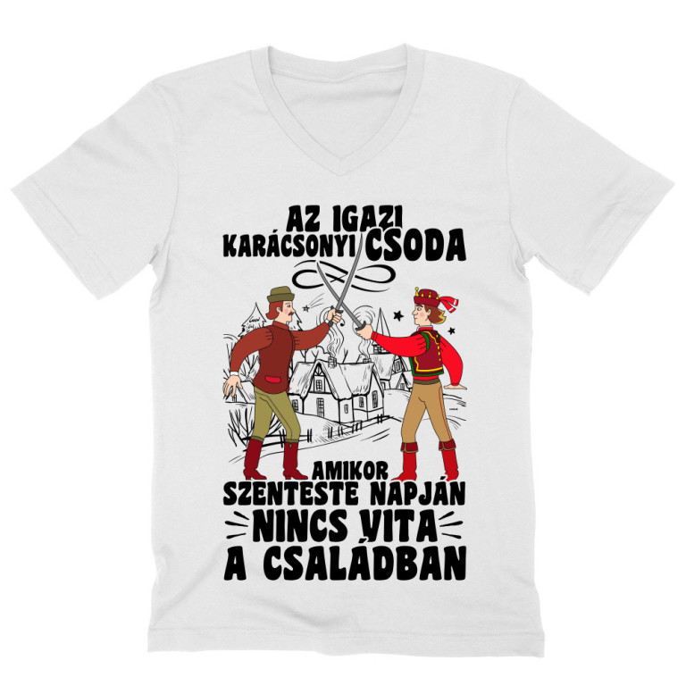 Az igazi karácsonyi csoda - Férfi V-nyakú Póló