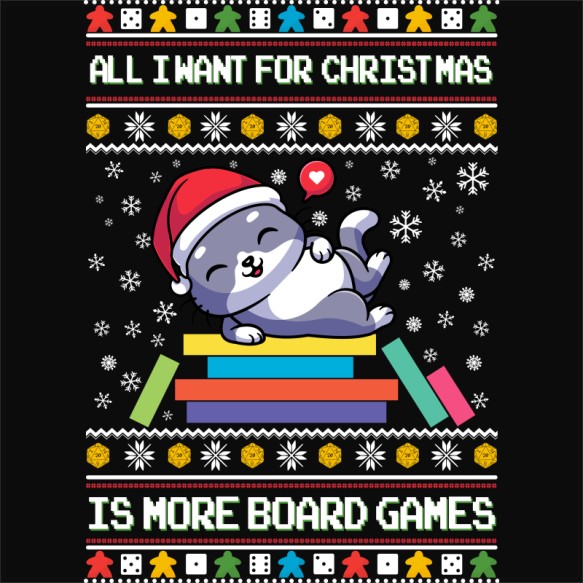 Christmas - boardgames Társasjáték Pólók, Pulóverek, Bögrék - Társasjáték