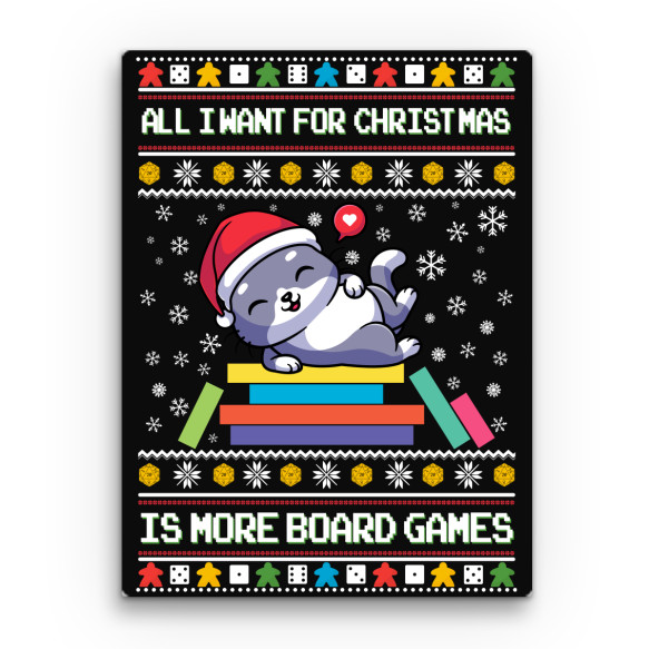 Christmas - boardgames Társasjáték Vászonkép - Társasjáték